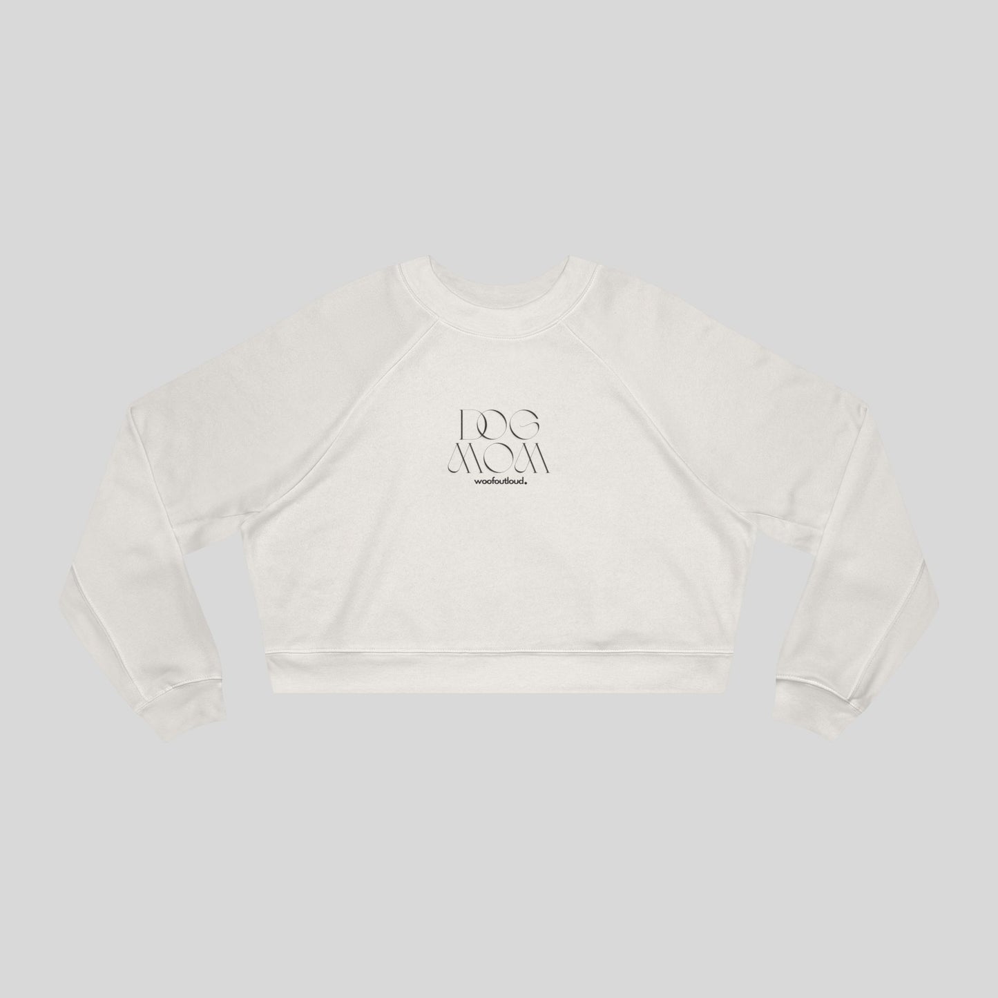 Proud Dog Mom: Cropped Crewneck