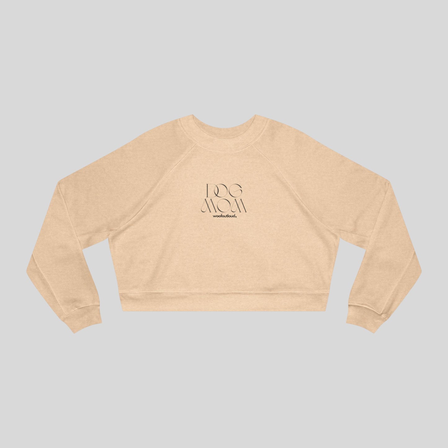 Proud Dog Mom: Cropped Crewneck