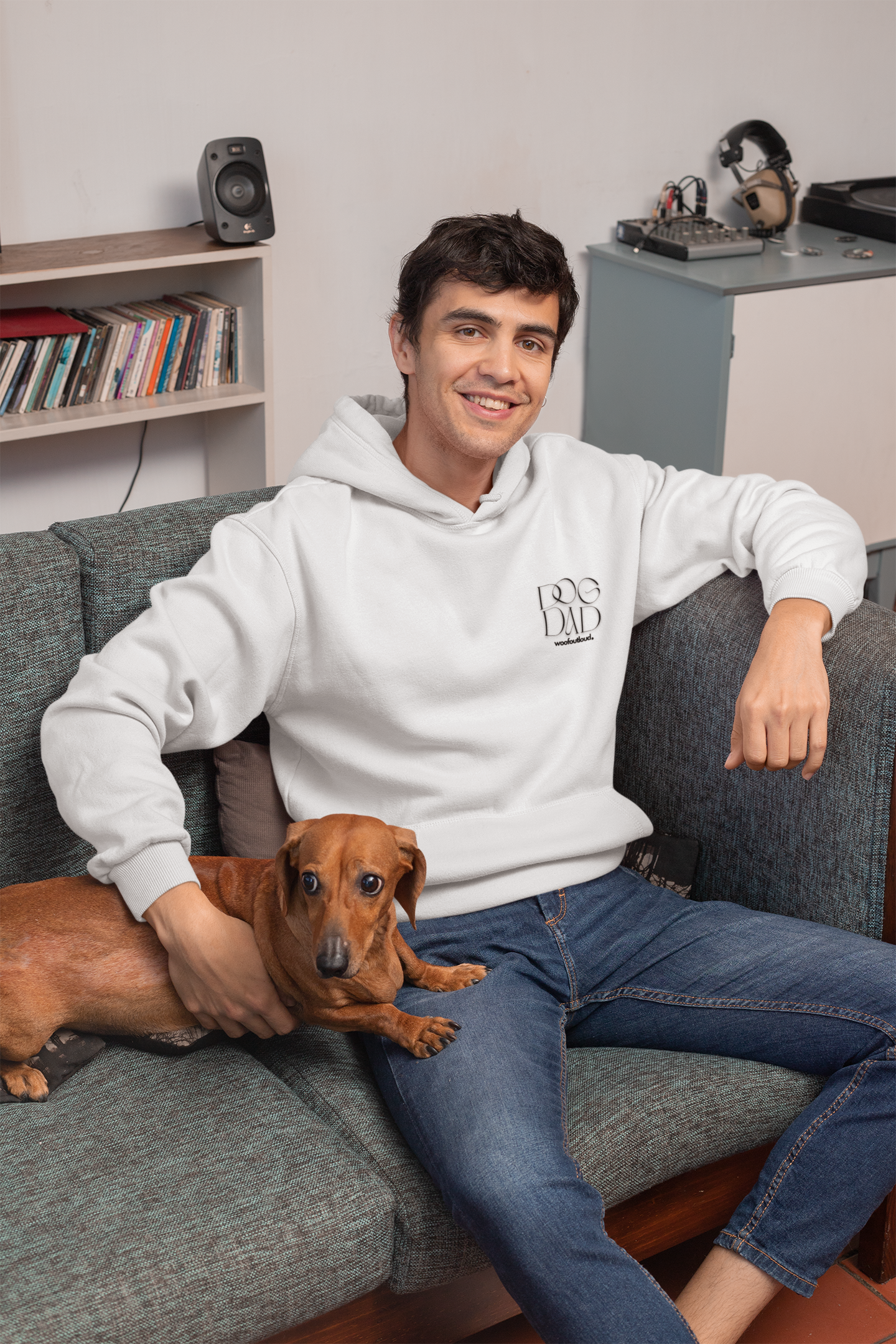 Sophisticated Dog Dad Hoodie